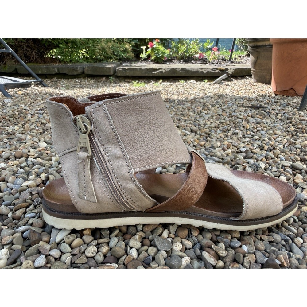 MIZ MOOZ Tamsyn Gladiator SANDALS 39 8.5 9 Brown Shoes Leather Boho Flats Artsy - Picture 5 of 12